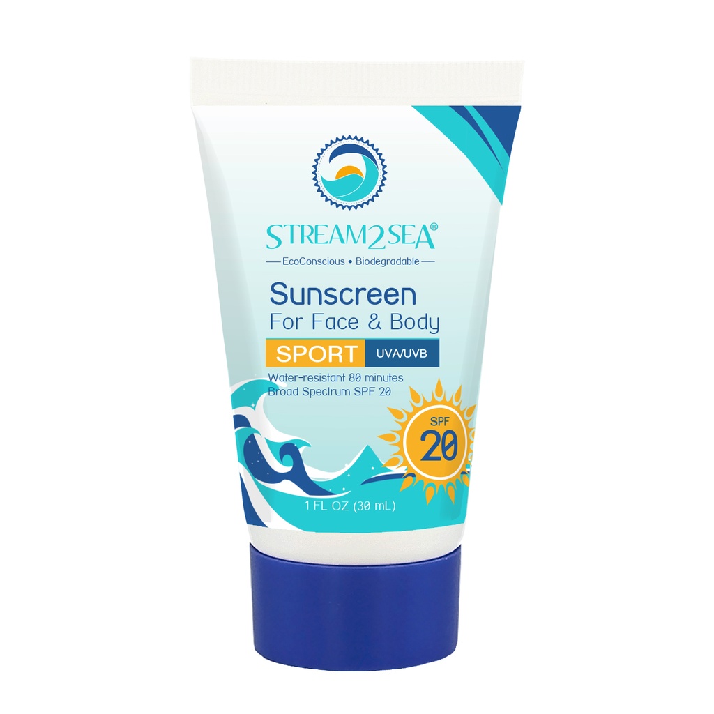 Sunscreen for Face and Body - SPF 20, 1 oz