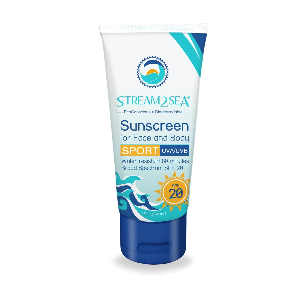 Sunscreen for Face and Body - SPF 20, 3 oz