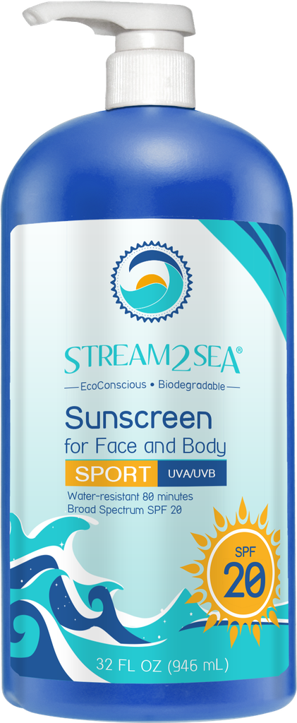 Sunscreen for Face and Body - SPF 20, 32 oz