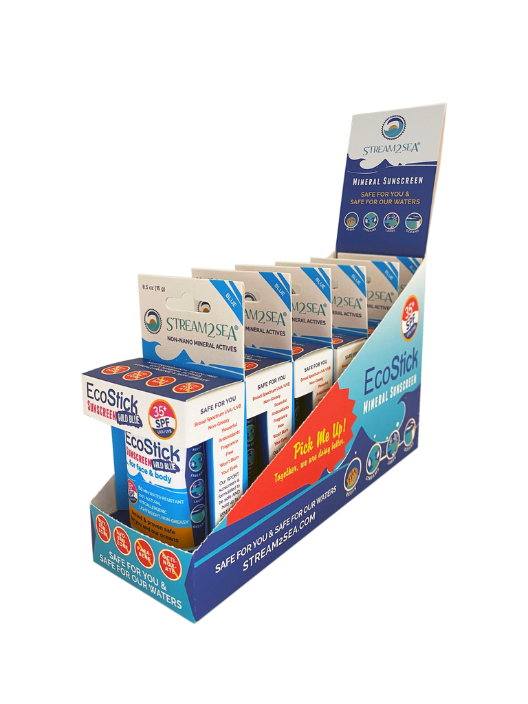 Ecostick Sunscreen Wild Blue Display