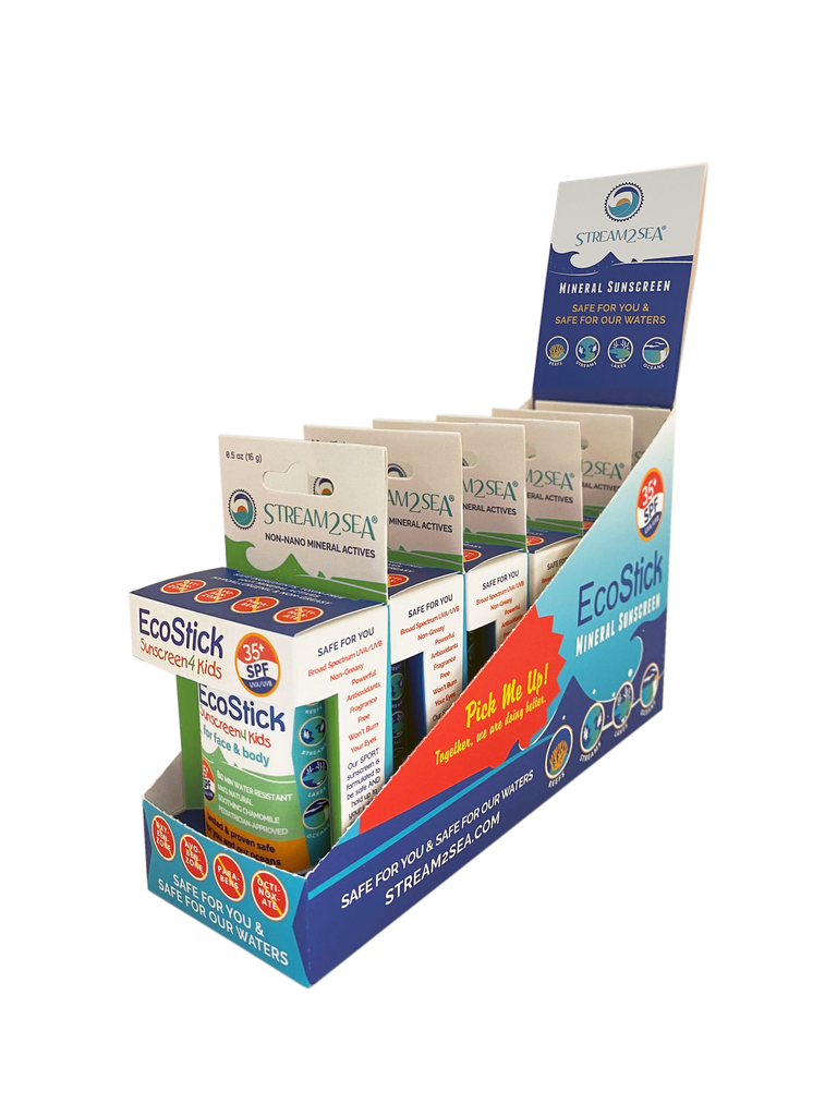 Ecostick Sunscreen for Kids Display