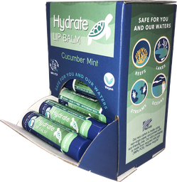 [POP-HYCM] Hydrate Lip Balm Display, Cucumber Mint 21 pcs